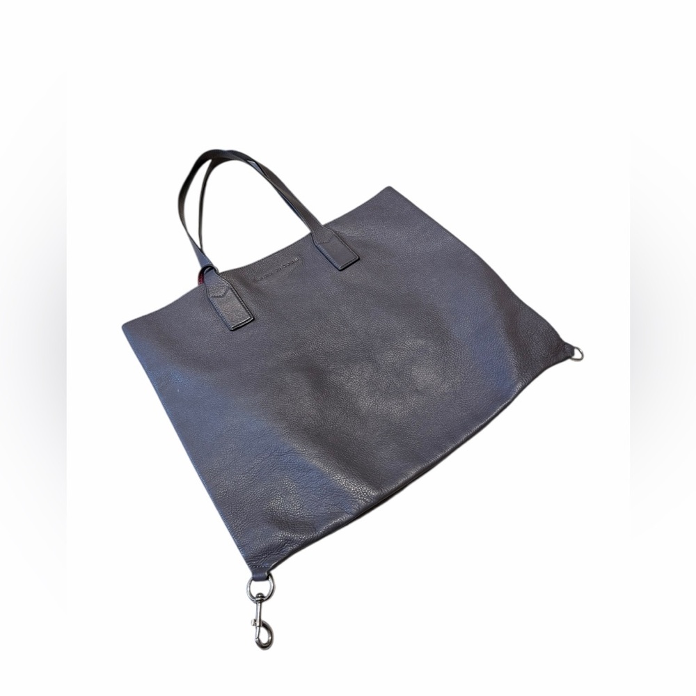 💚Marc Jacobs Elegant Gray Leather Tote Bag. EUC - Picture 3 of 8